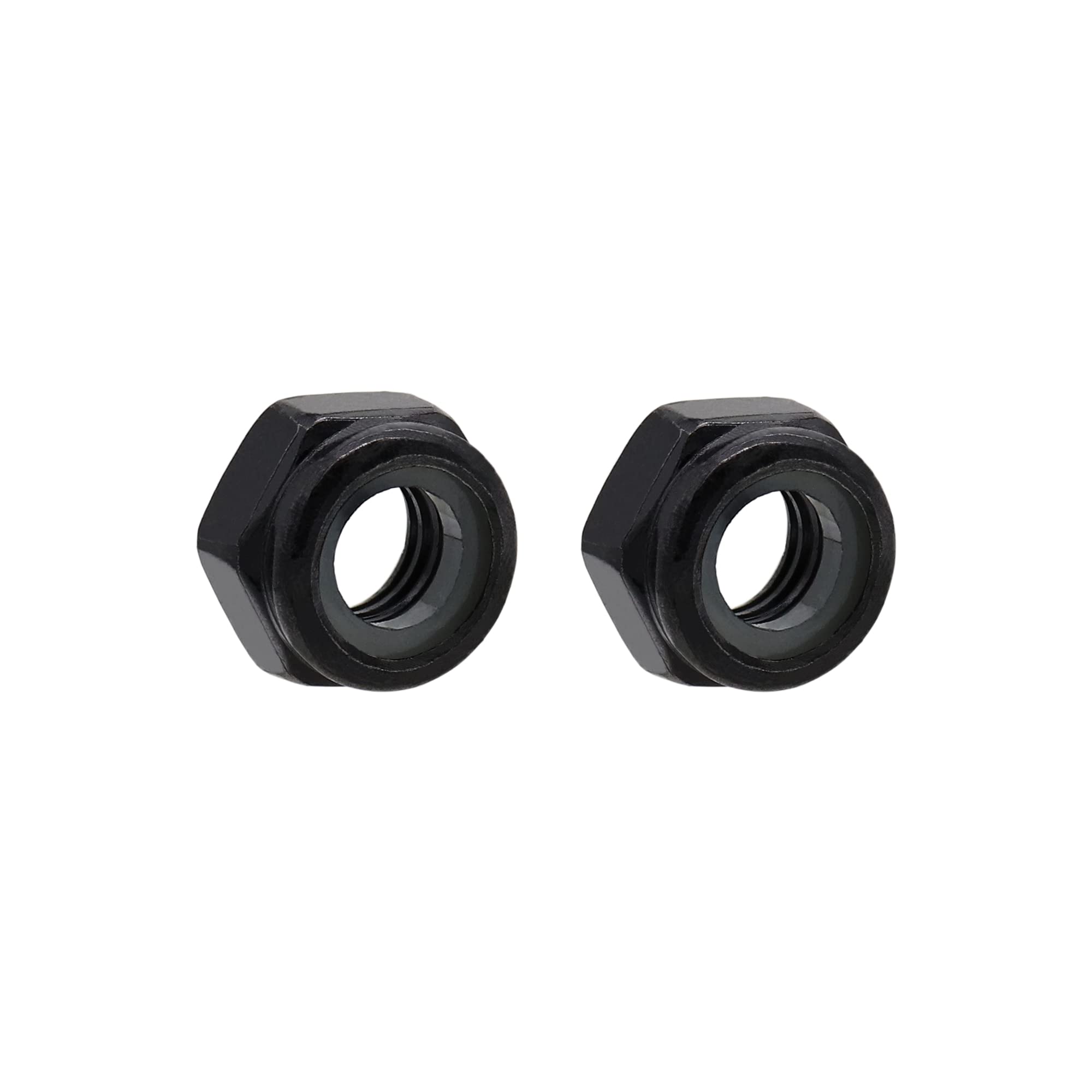 VictorsHome M2 x 0.4mm Nylon Insert Hex Locknuts, Carbon